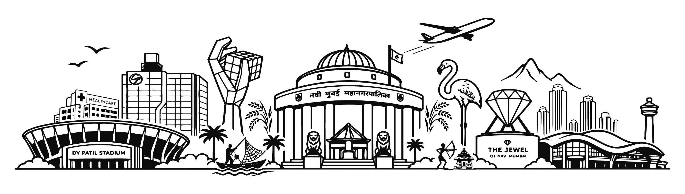 Navi Mumbai skyline